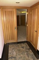 Entrance to the master bedroom, as seen from the foyer.  