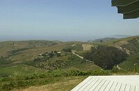 The view from the front deck.  Note Stage Road through the middle of the picture.  