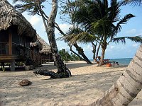 In front of our villa at Turtle Inn, looking left.  