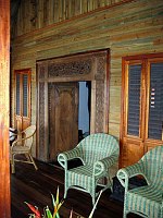 The door to John & Margaret's bedroom at Turtle Inn.