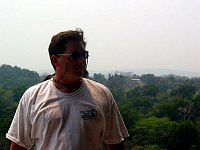 John atop the pyramid.  