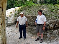 John and our guide at Tikal.  