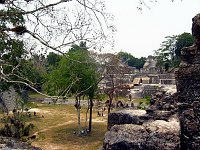 Looking out at the main courtyard in Tkal.  