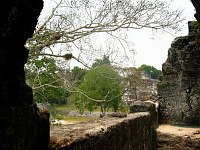 Tikal courtyard seen from the palace complex.  
